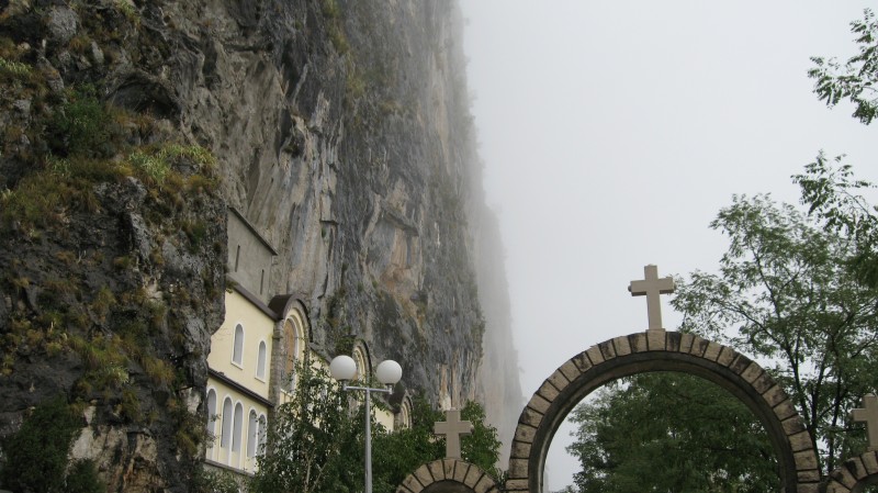 The road to the top Monastery