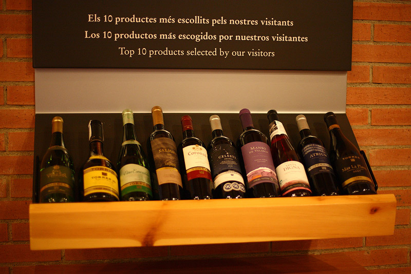 Популярные вина посетителей виндельни Торрес
