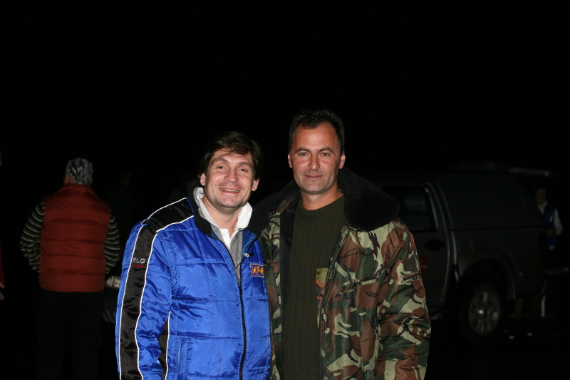 Александр Добин и пилот МИ-24