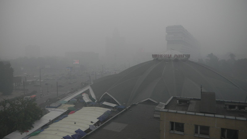 Дым в Москве 2010