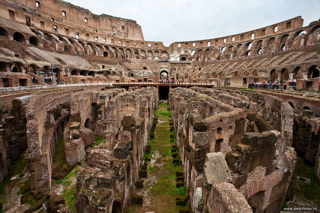 Нижние помещения Колизея