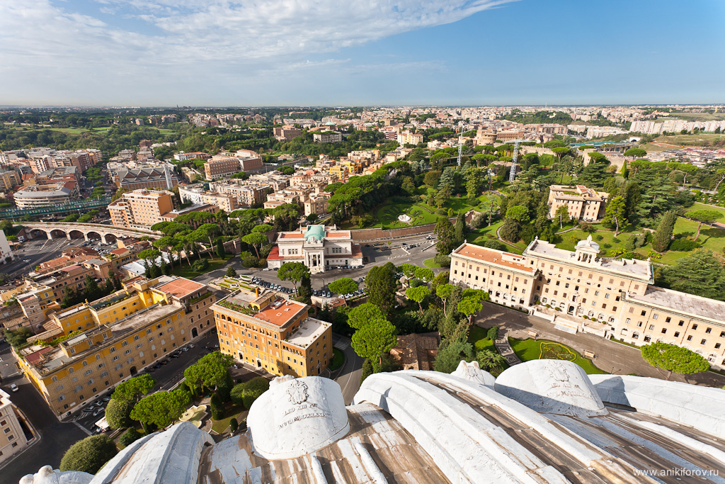Рим - вид с купола Собора Святого Петра