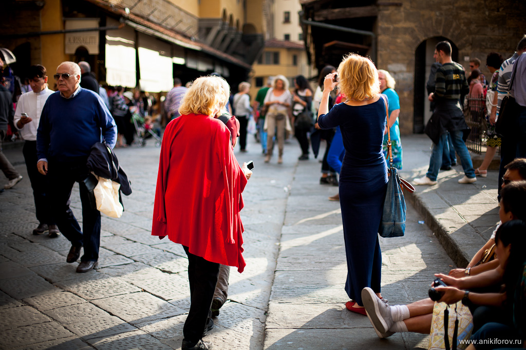 Туристы во Флоренции