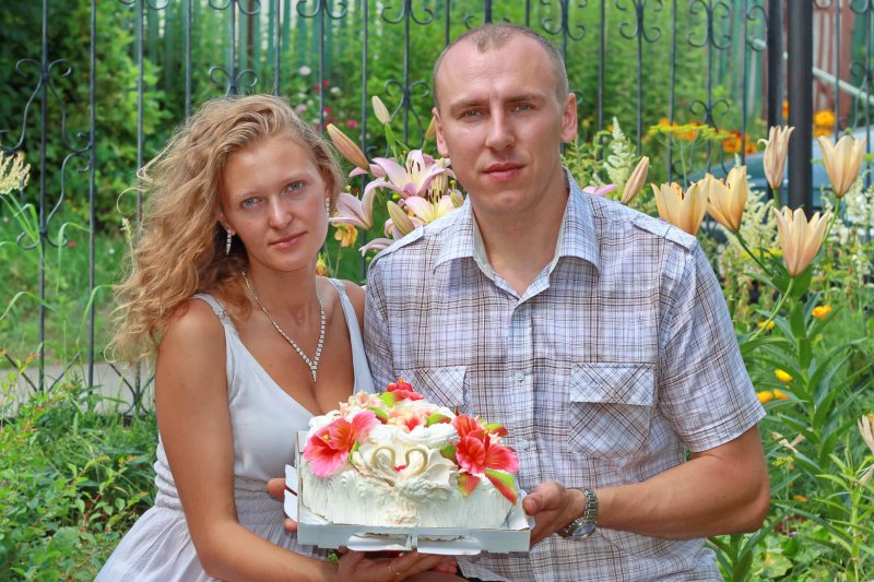 наш свадебный тортик