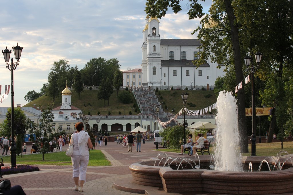 витебск, вид от памятника пушкину