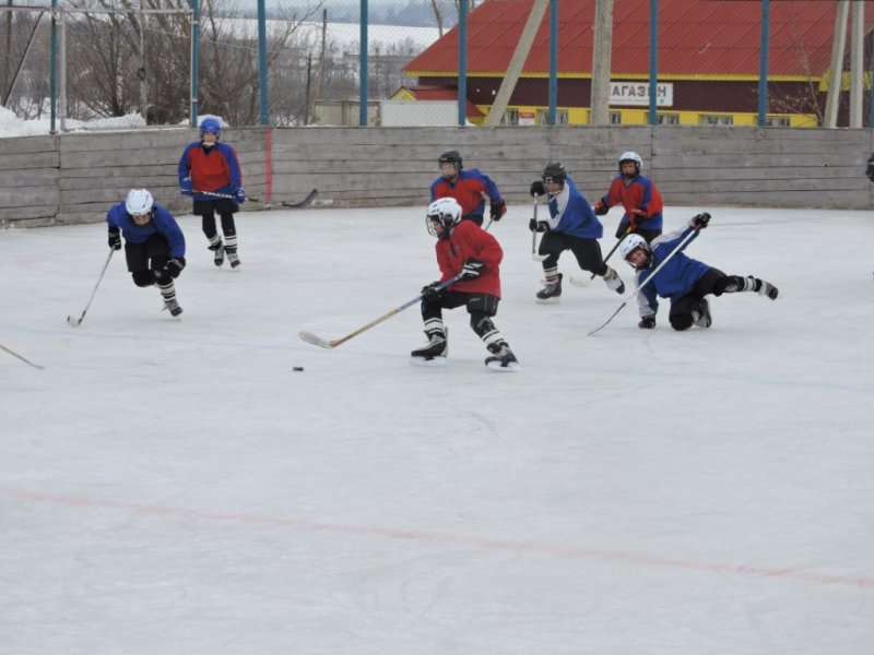 Хоккейный матч в деревне Сыбайкасы