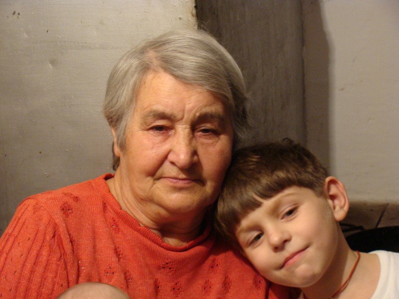 Максим с прабабушкой Валей