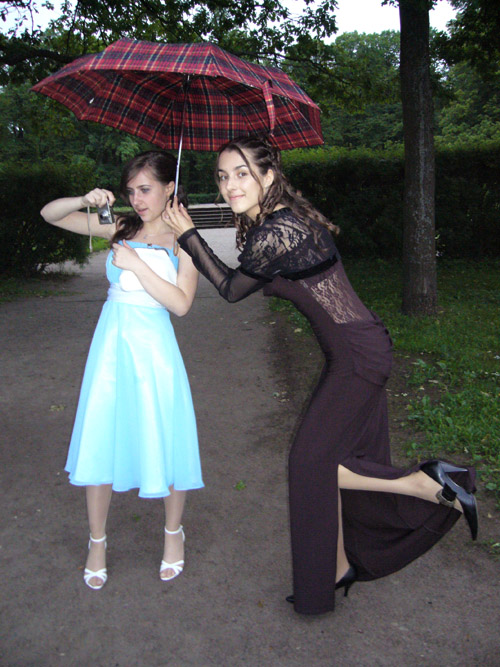 Я, Валя и зонтик :)