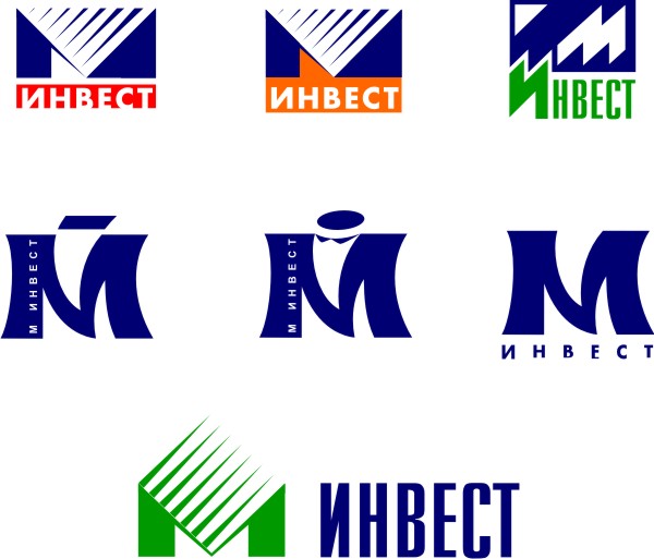 Разработка логотипа для компании М-Инвест (варианты)