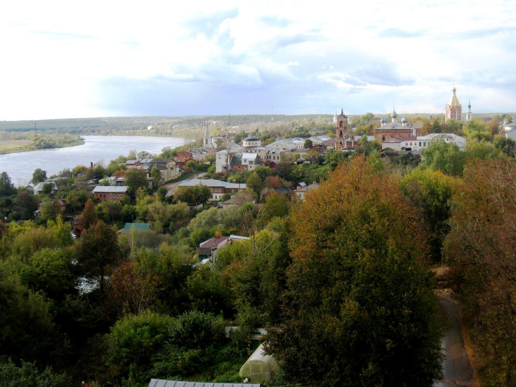 Касимов, вид с минарета на центральную часть города