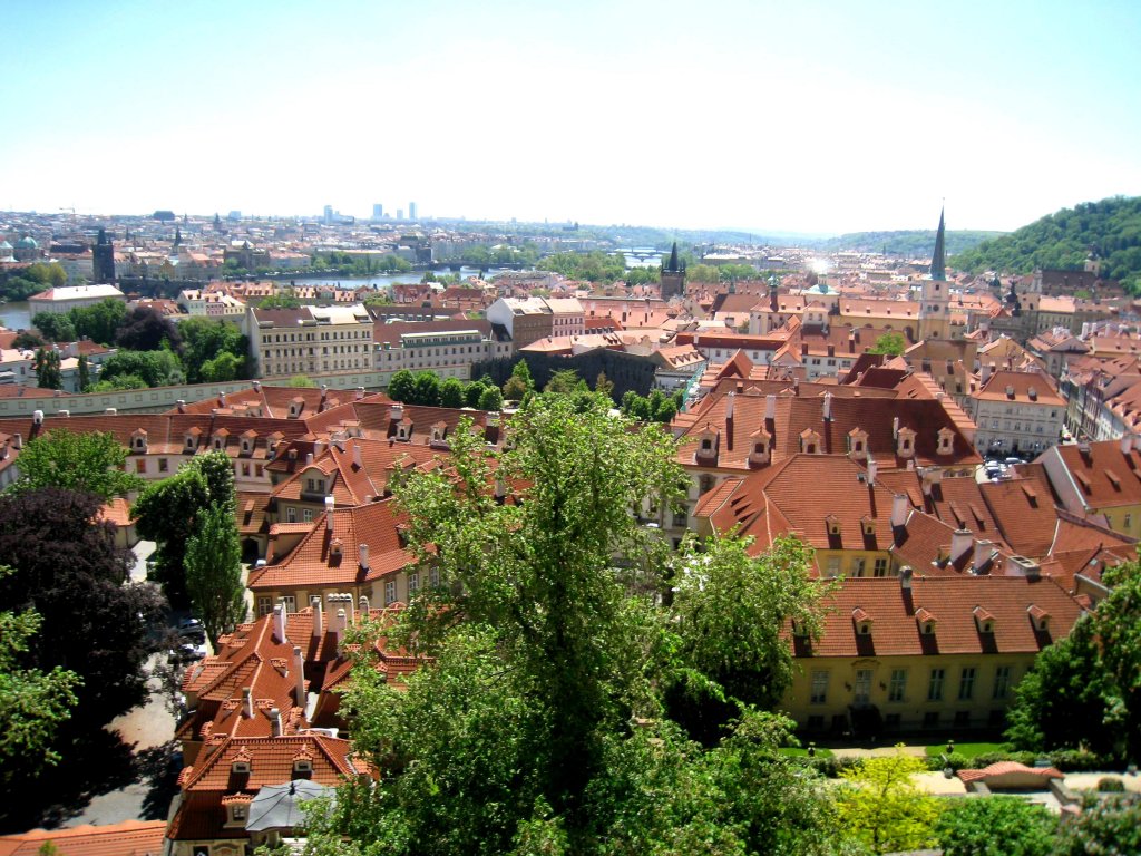 Прага с высота Пражского Града