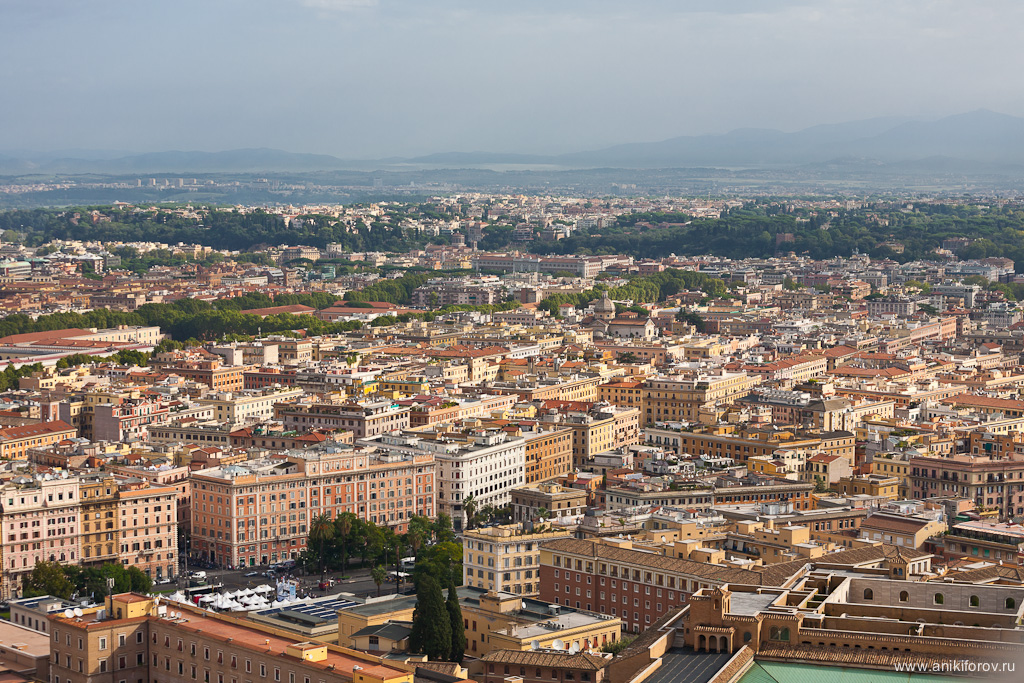 Рим - вид с купола Собора Святого Петра